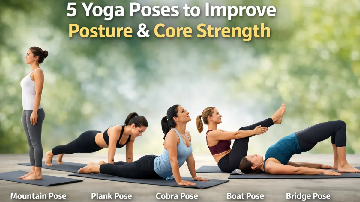 5 Yoga Poses to Improve Posture and Core Strength