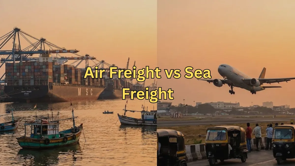 Air Freight vs Sea Freight: Kaunsa Fast Aur Economical Hai?