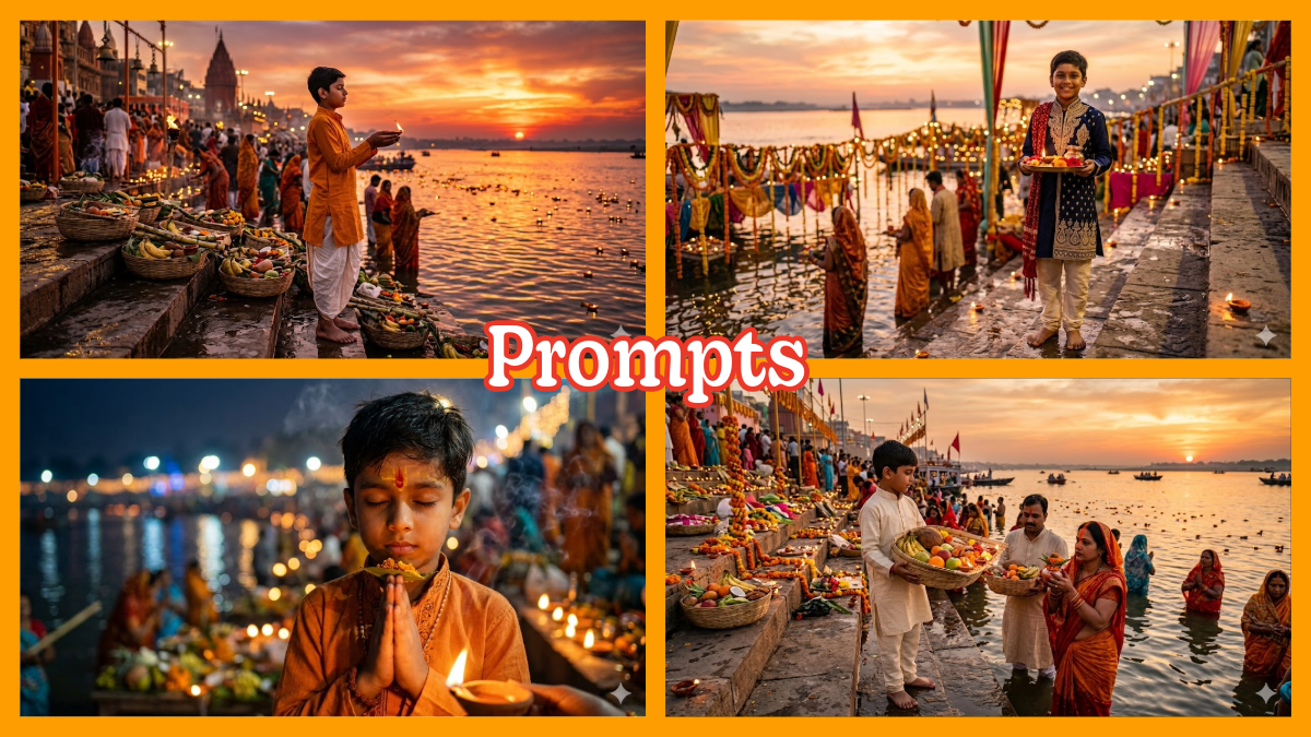 10 Chhath Puja AI Photo Prompts For Boy