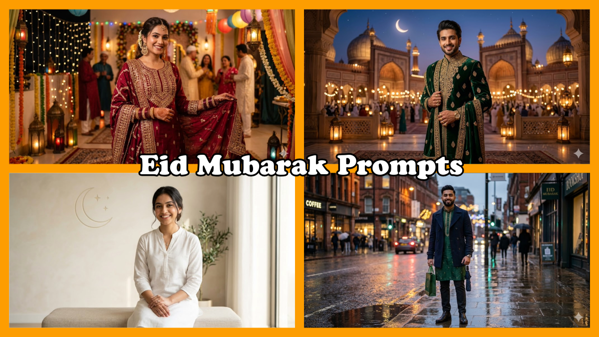10+ Free Templates for Eid Mubarak Prompt 4K HD Portraits