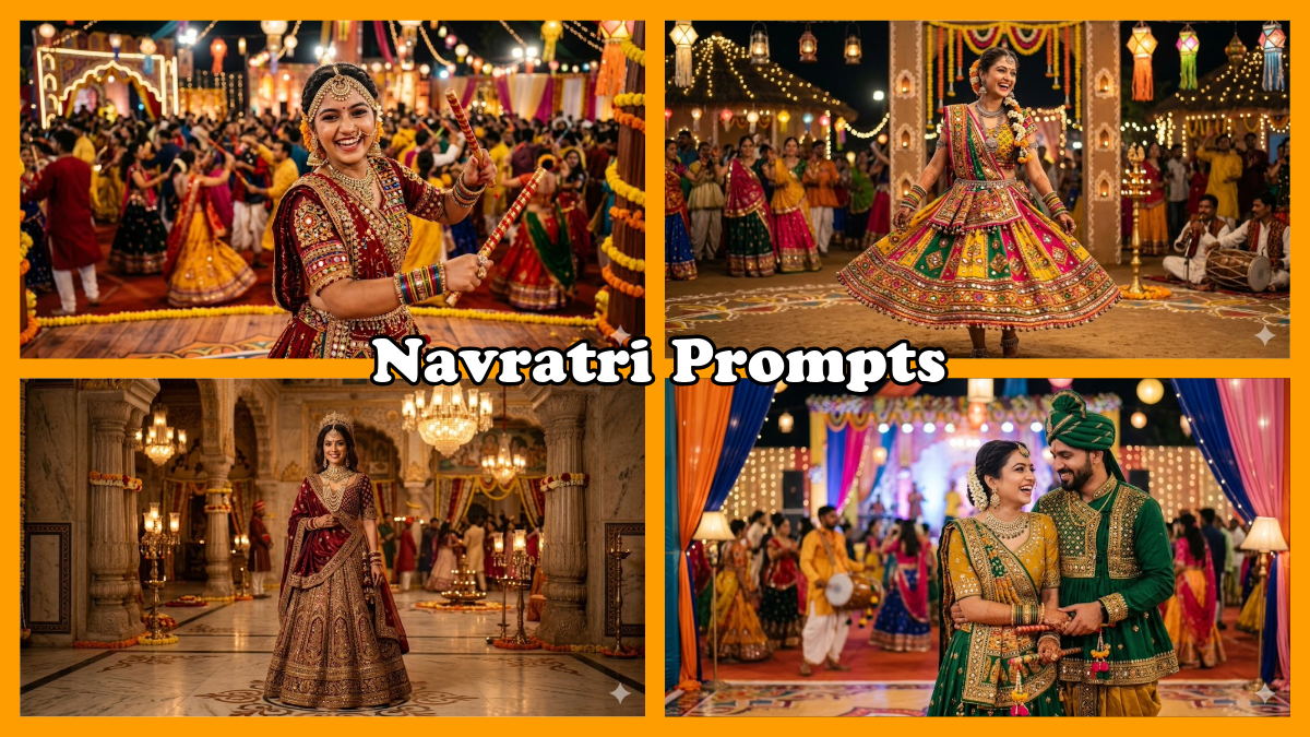 Navratri 2026: 10 Google Gemini Prompts to Turn Your Selfies into Viral 4K HD Portraits
