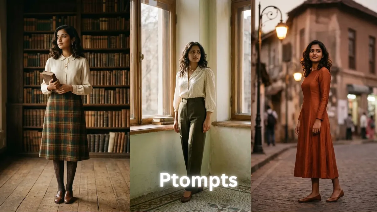 15 Gemini AI Photo Editing Prompts for Girls to Create Soft Vintage Portraits
