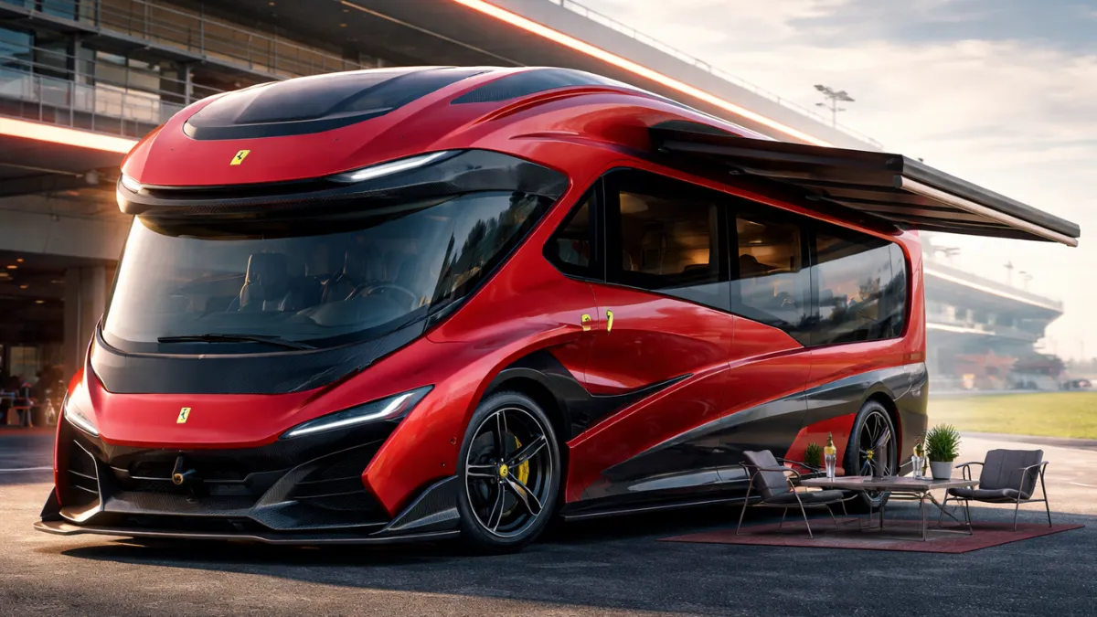 Ferrari Motorhome 2026 Unveiled: Powerful V8 Performance, Luxury Travel Design & Advanced Tech
