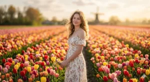 10 Google Gemini AI Photo Editing Prompts for Girls to Create Stunning Tulip Garden Cinematic Masterpieces in Seconds