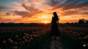 10 Google Gemini AI Photo Editing Prompts for Girls to Create Stunning Tulip Garden Cinematic Masterpieces in Seconds